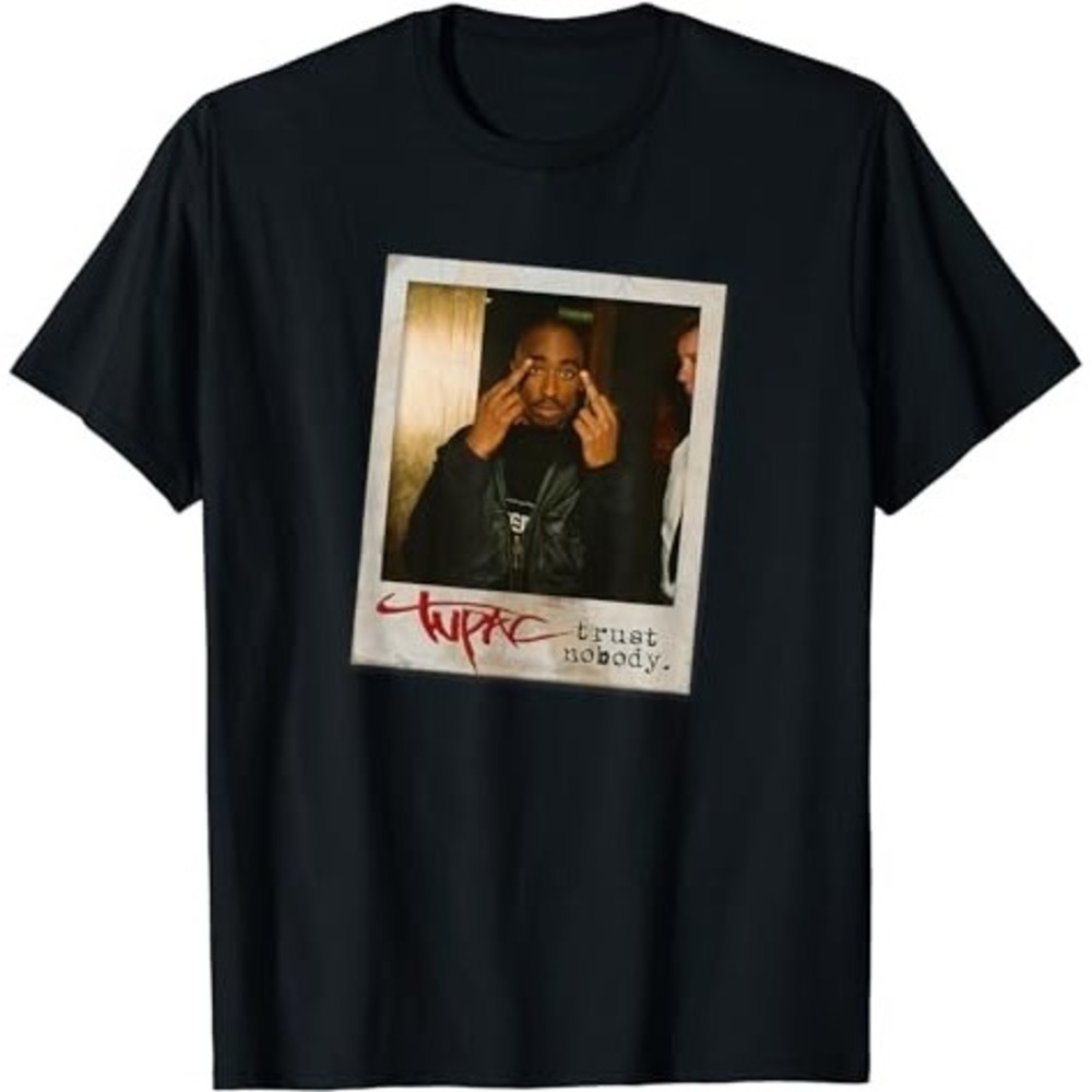 Tupac Trust Nobody Photo Short Sleeve Tshirt